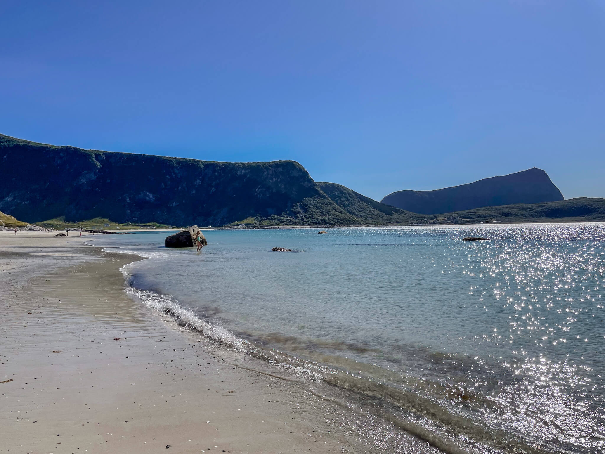 Pláž Haukland - Leknes, Nordland